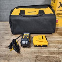 HOUSTON LOCATION - AS-IS DeWALT DCN681D1 20V MAX 18ga Cordless Brushless Narrow Crown Stapler Kit w/ BATTERY & CHARGER