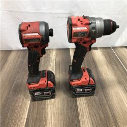 AS-IS Milwaukee FUEL 18V Lithium-Ion Brushless Cordless Hammer Drill and Impact Driver Combo Kit