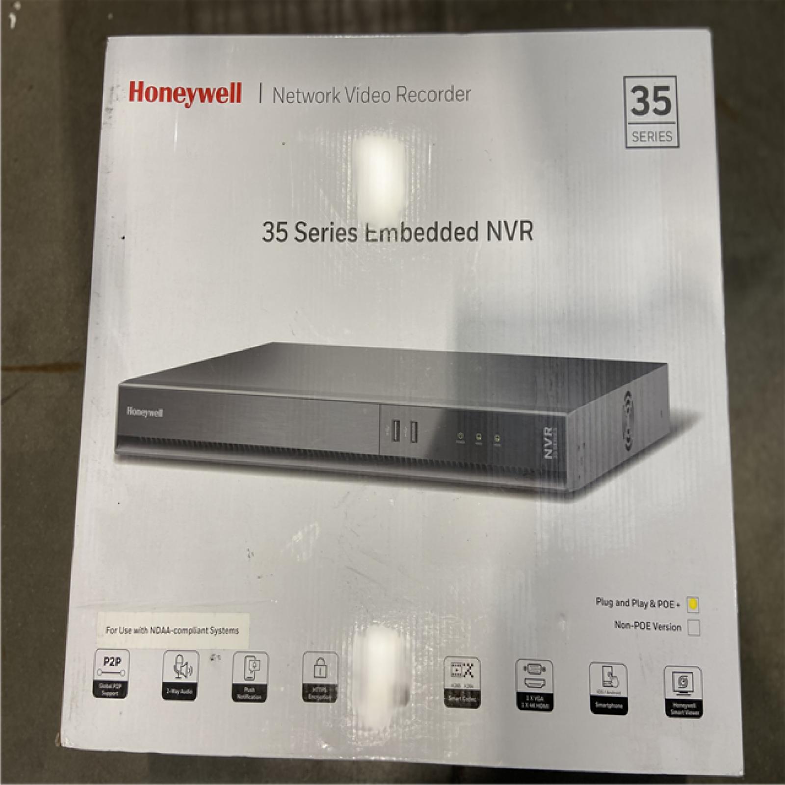NEW! - Honeywell HN35160210C 35 Series 4K 16-Channel MAXPRO Cloud Ready Embedded NVR, 2HD, NDAA Compliant, 10TB HDD
