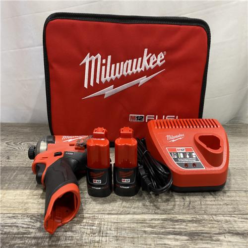 AS-IS Milwaukee FUEL SURGE 12V Lithium-Ion Brushless Cordless 1/4 in. Hex Impact Driver Compact Kit