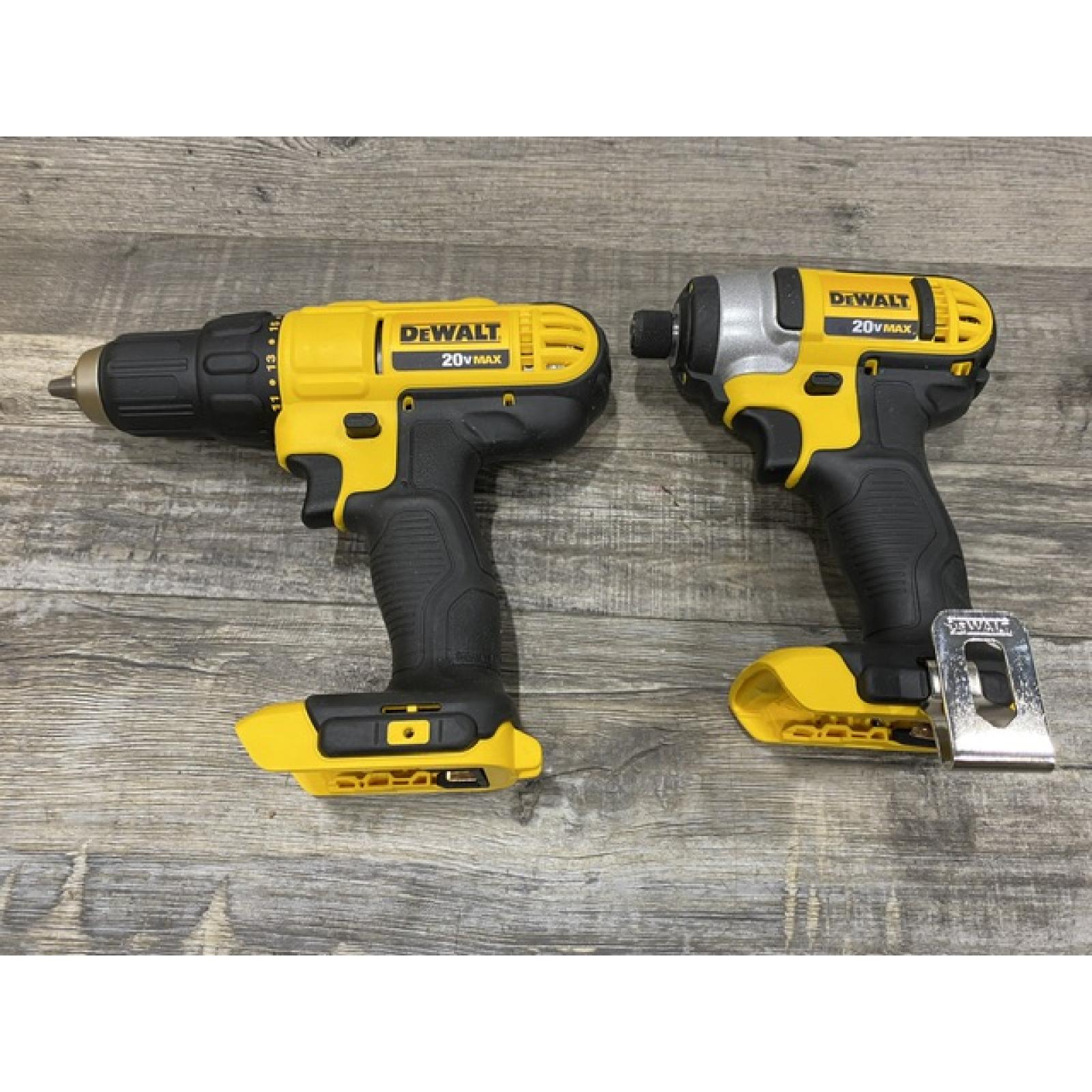 AS-IS DEWALT 20V MAX Cordless Drill/Impact 2 Tool Combo Kit