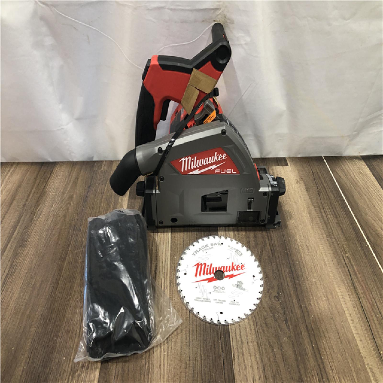 AS-IS Milwaukee FUEL 18V Lithium-Ion Cordless Brushless 6-1/2 in. Plunge Cut Track Saw (Tool-Only)