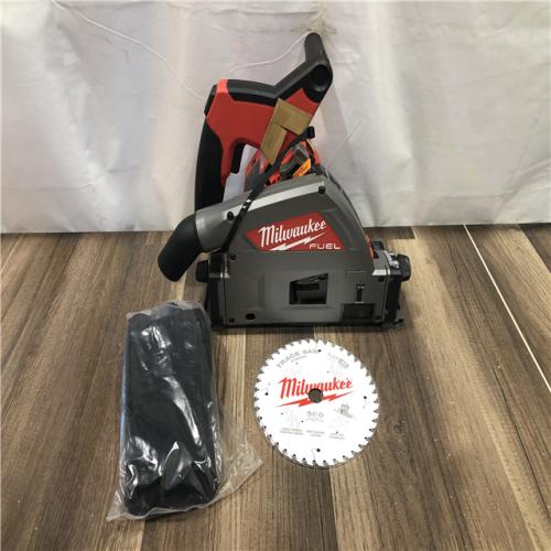 AS-IS Milwaukee FUEL 18V Lithium-Ion Cordless Brushless 6-1/2 in. Plunge Cut Track Saw (Tool-Only)
