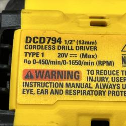 AS-IS DEWALT Atomic 20V Lithium-Ion Cordless Compact 1/2 in. Drill/Driver Kit