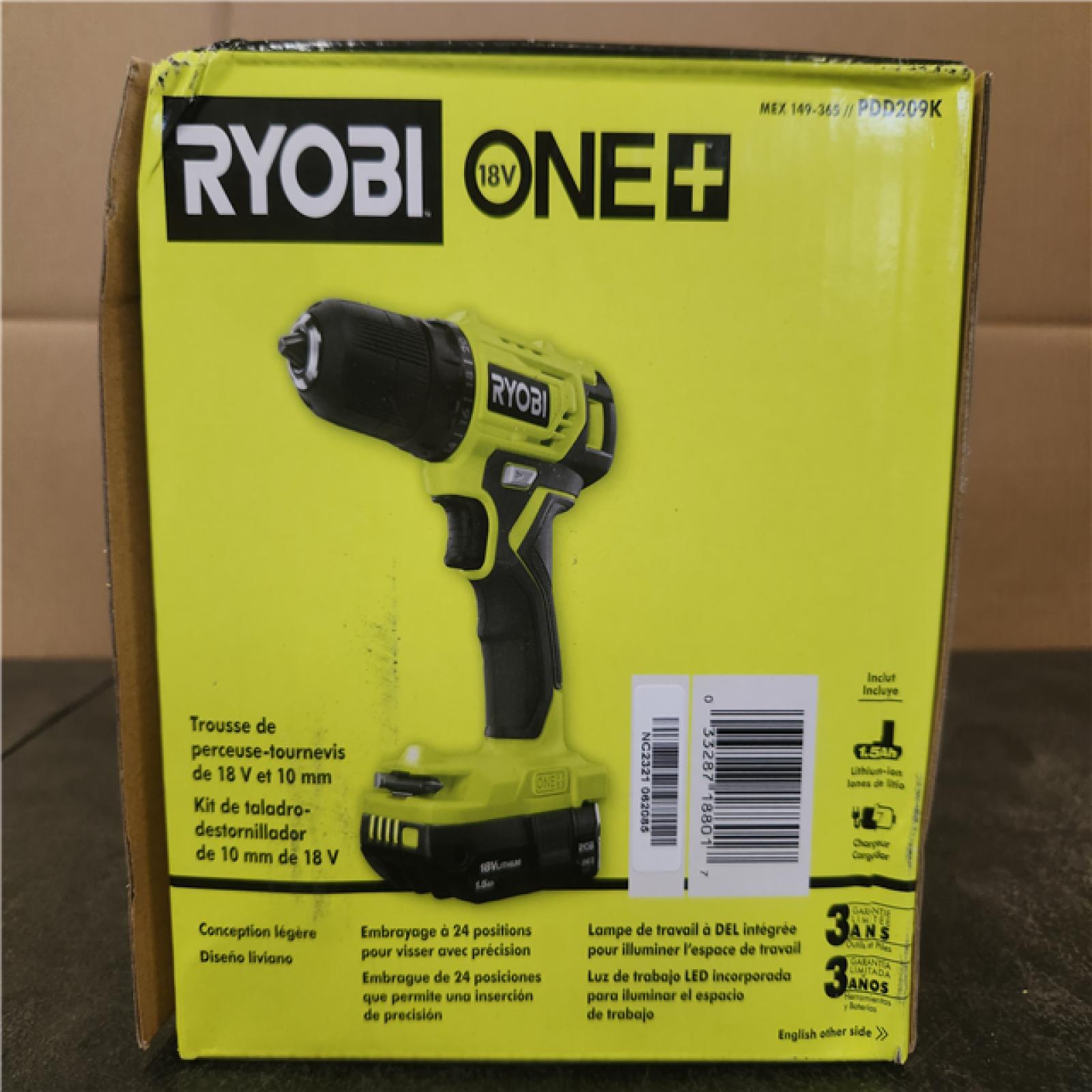 Phoenix NEW RYOBI ONE+ 18V Cordless 3/8 in. Drill/Driver Kit with Compact Battery and Charger SEALED