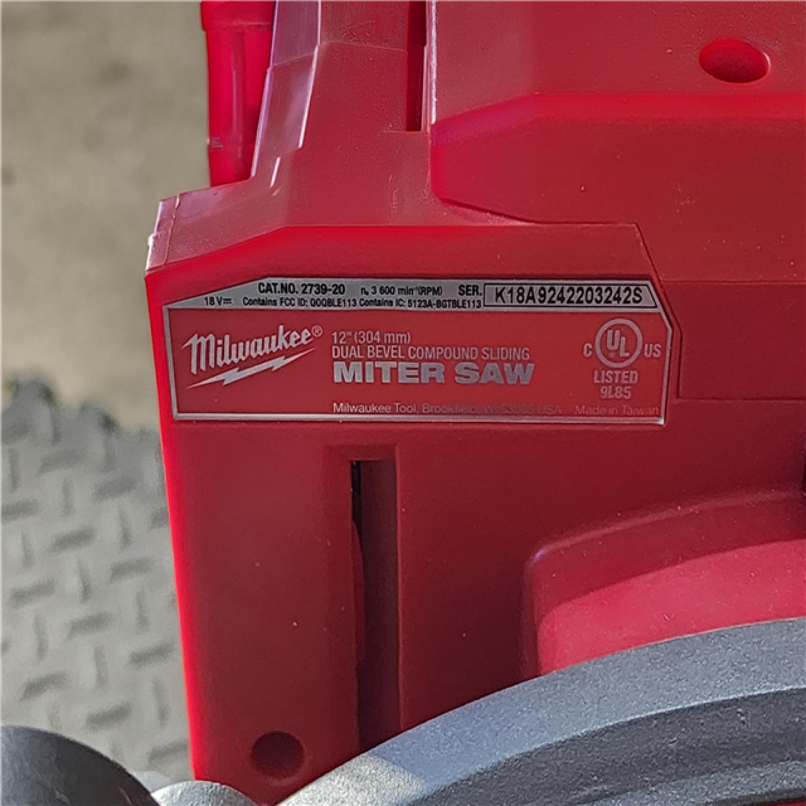 HOUSTON LOCATION - AS-IS M18 FUEL 18V Lithium-Ion Brushless Cordless 12 in. Dual Bevel Sliding Compound Miter Saw (Tool-Only)