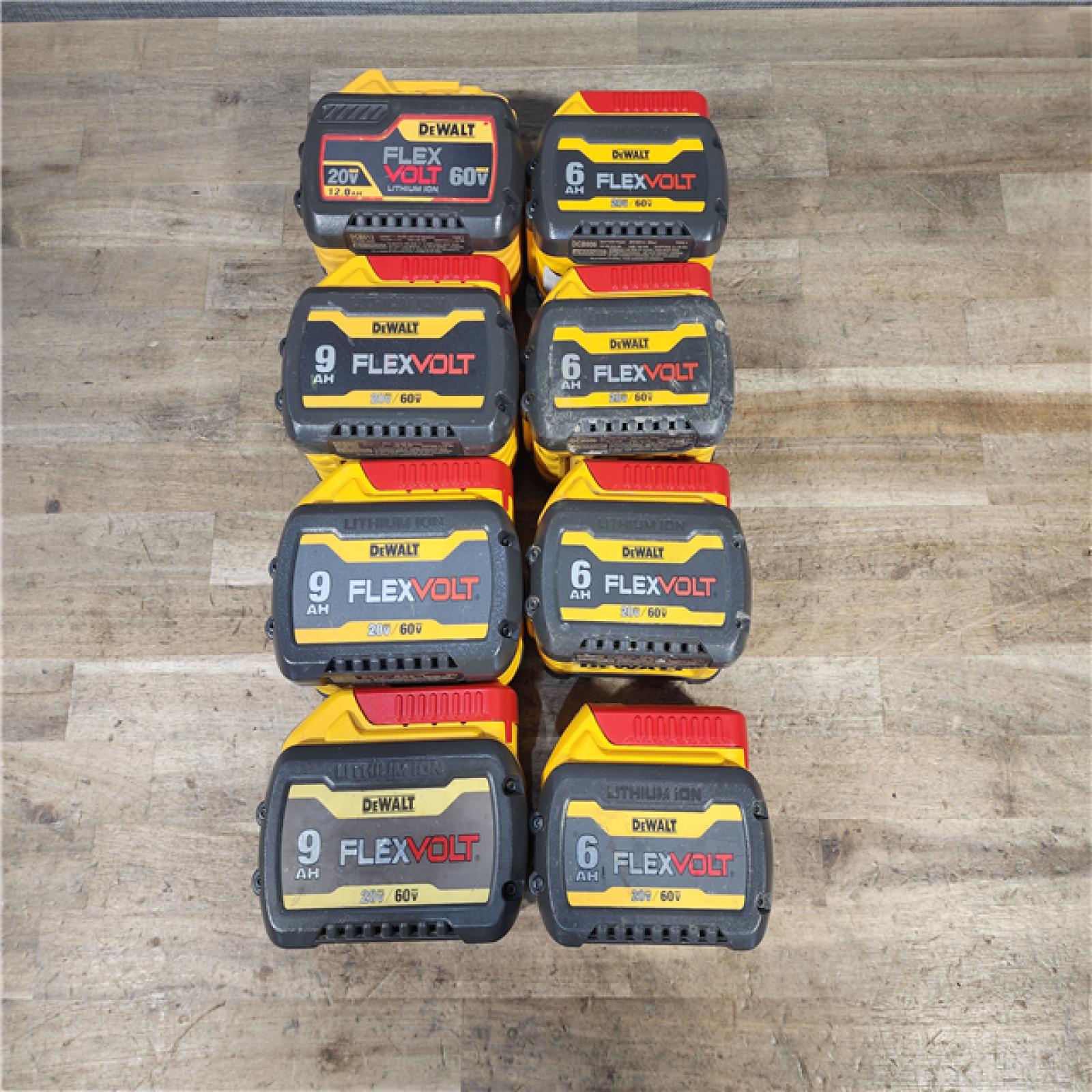 HOUSTON LOCATION - AS-IS DEWALT BATTERY PACK QTY - 8