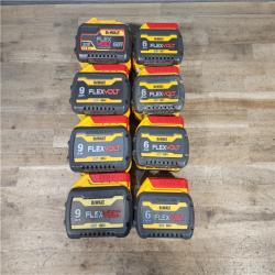 HOUSTON LOCATION - AS-IS DEWALT BATTERY PACK QTY - 8