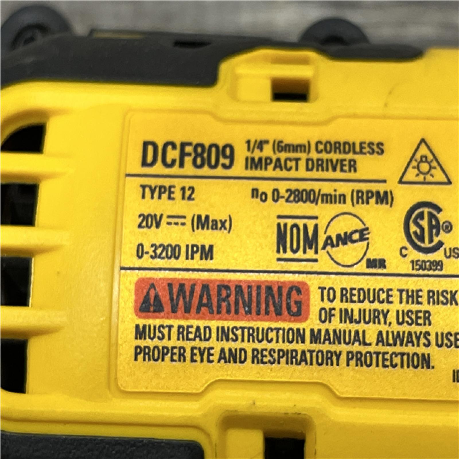 AS-IS DEWALT Atomic 20V Max Lithium-Ion Brushless Cordless Compact 1/4 in. Impact Driver Kit