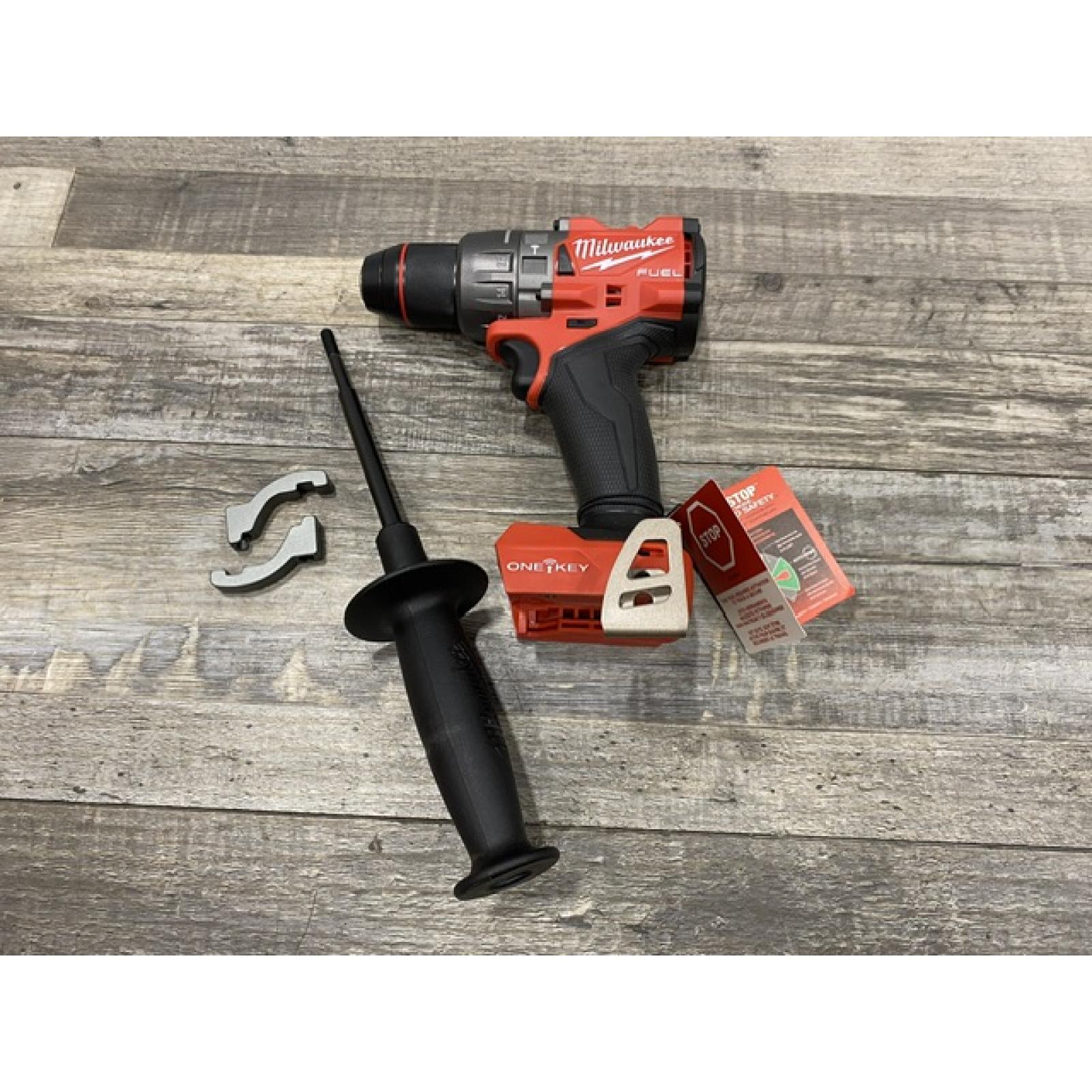 LIKE NEW - Milwaukee FUEL ONE-KEY 18V Lithium-Ion Brushless Cordless 1/2 in. Hammer Drill/Driver (Tool-Only)