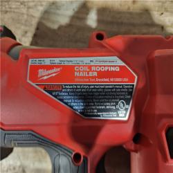 HOUSTON LOCATION - AS - IS Milwaukee FUEL 18-Volt Lithium-Ion Brushless Cordless Coil Roofing Nailer (Tool Only)