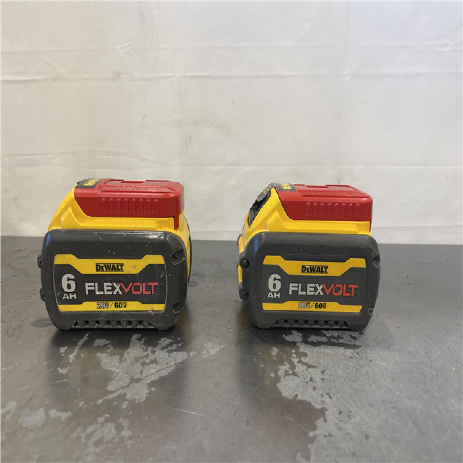 AS-IS- DEWALT FLEXVOLT 20V/60V MAX Lithium-Ion 6.0Ah Battery Pack (2 Pack)