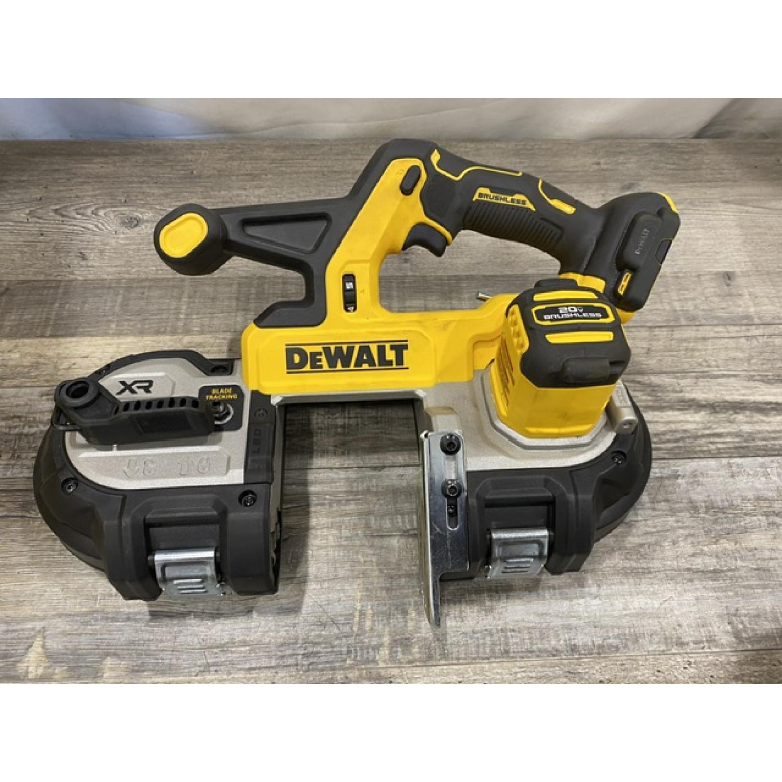 AS-IS DEWALT 20-Volt MAX 3-3/8 in. Cordless Brushless Bandsaw (Tool-Only)