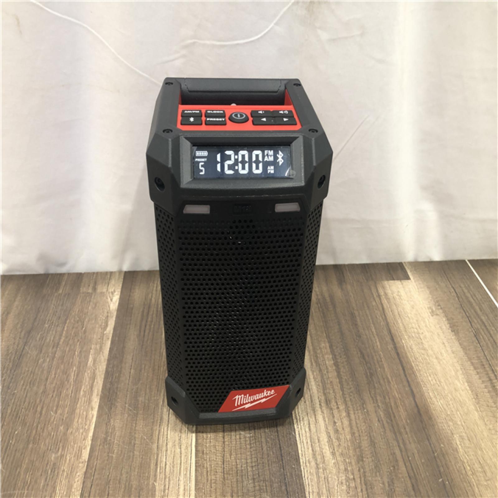 AS-IS Milwaukee 12-Volt Lithium-Ion Cordless Bluetooth/AM/FM Jobsite Radio with Charger