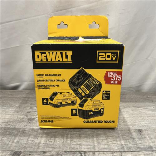 NEW - DEWALT 20V MAX Lithium-Ion 6.0Ah and 4.0Ah Battery and Charger Starter Kit