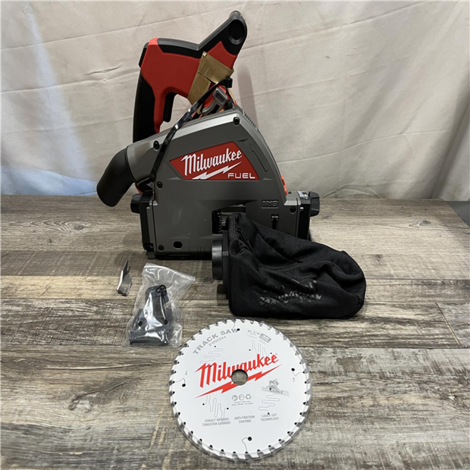 AS-IS Milwaukee FUEL 18V Lithium-Ion Cordless Brushless 6-1/2 in. Plunge Cut Track Saw (Tool-Only)