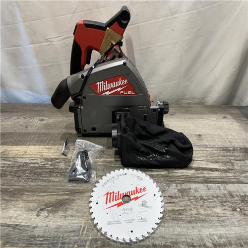 AS-IS Milwaukee FUEL 18V Lithium-Ion Cordless Brushless 6-1/2 in. Plunge Cut Track Saw (Tool-Only)