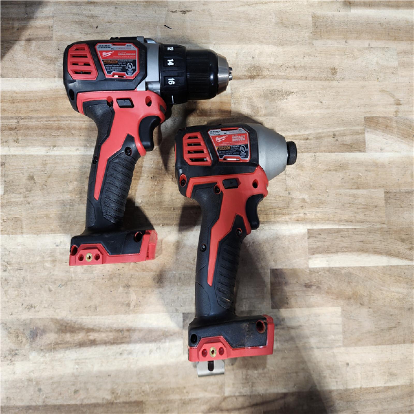 HOUSTON LOCATION - AS-IS Milwaukee 18V Lithium-Ion Cordless Drill Driver/Impact Driver Combo Kit