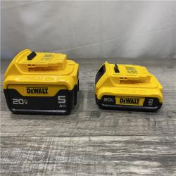AS-IS DEWALT 20V MAX Lithium-Ion Battery Kit with 5.0Ah and 2.0Ah Battery and Charger