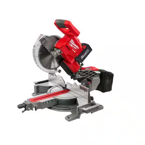 NEW! - Milwaukee M18 FUEL 18V 10 in. Lithium-Ion Brushless Cordless Dual Bevel Sliding Compound Miter Saw Kit with One 8.0 Ah Battery