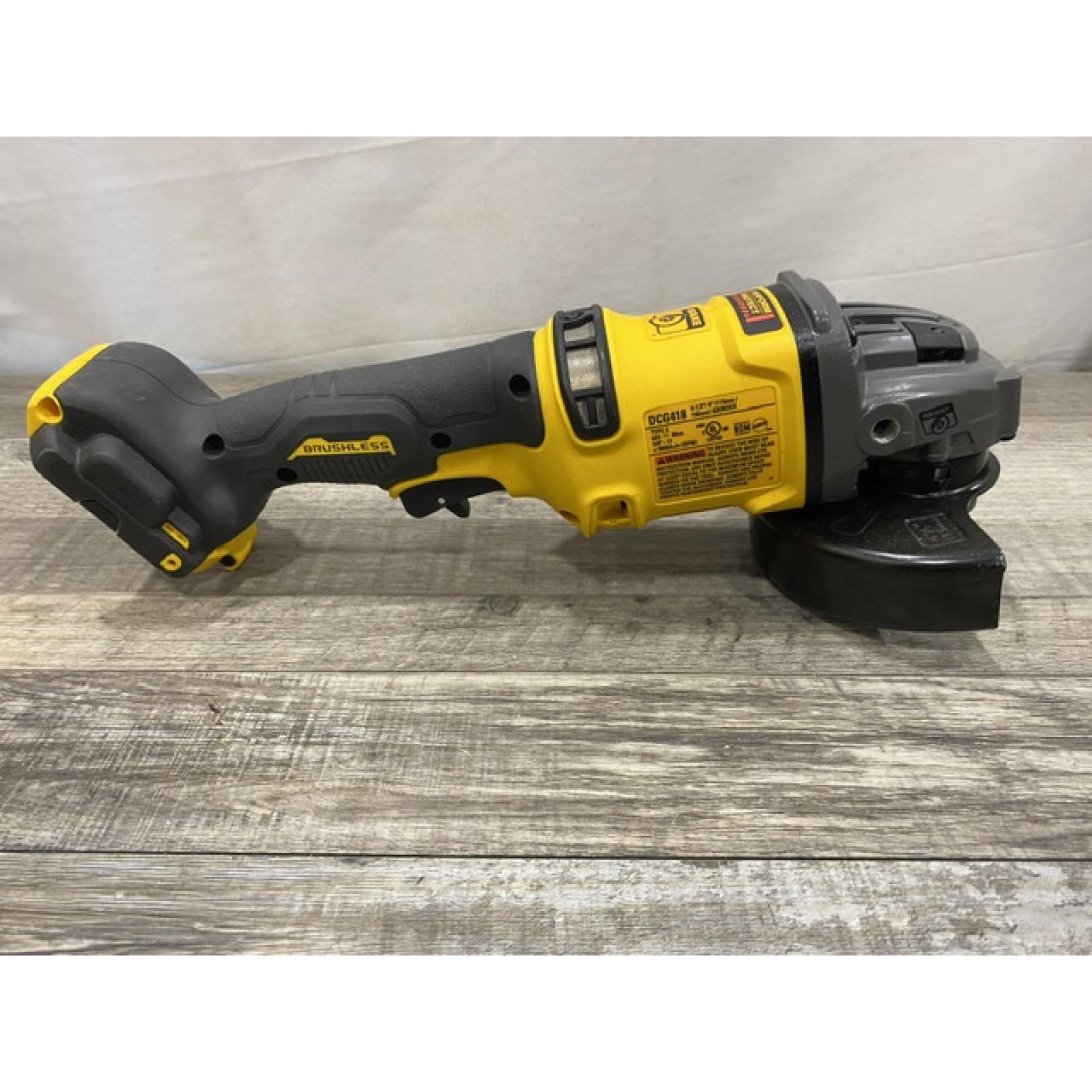 AS-IS DEWALT FLEXVOLT 60V MAX Cordless Brushless 4.5 in. to 6 in. Small Angle Grinder with Kickback Brake (Tool Only)