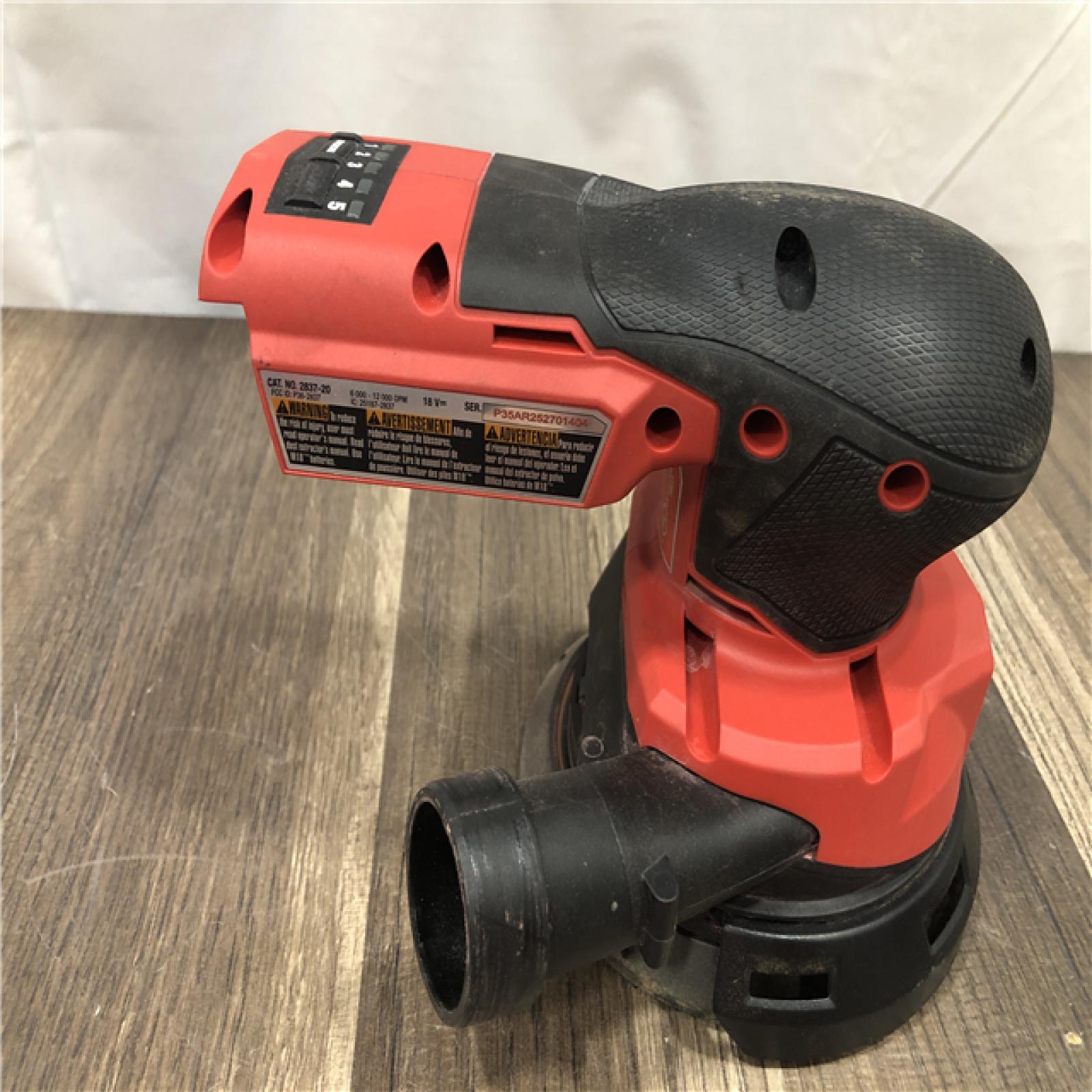 AS-IS Milwaukee 18V Lithium-Ion Brushless Cordless FUEL 5 in. Random Orbit Sander (Tool-Only)
