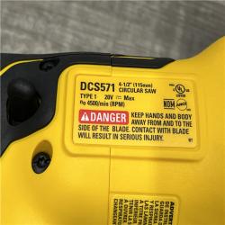 AS-IS DEWALT ATOMIC 20V MAX Cordless Brushless 4-1/2 in. Circular Saw (Tool Only)