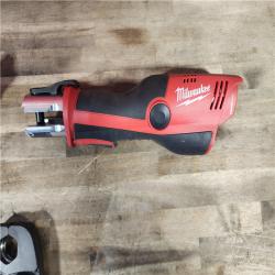 HOUSTON LOCATION - AS-IS MILWAUKEE 12-Volt Lithium-Ion Force Logic Cordless Press Tool Kit (3 Jaws Included) with Two 1.5 Ah Battery and Hard Case