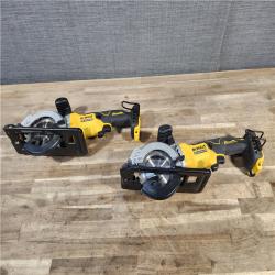 HOUSTON LOCATION - AS-IS (2) DEWALT ATOMIC 20V MAX Cordless Brushless 4-1/2 in. Circular Saw (Tool Only)