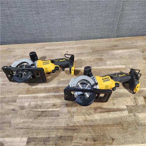 HOUSTON LOCATION - AS-IS (2) DEWALT ATOMIC 20V MAX Cordless Brushless 4-1/2 in. Circular Saw (Tool Only)