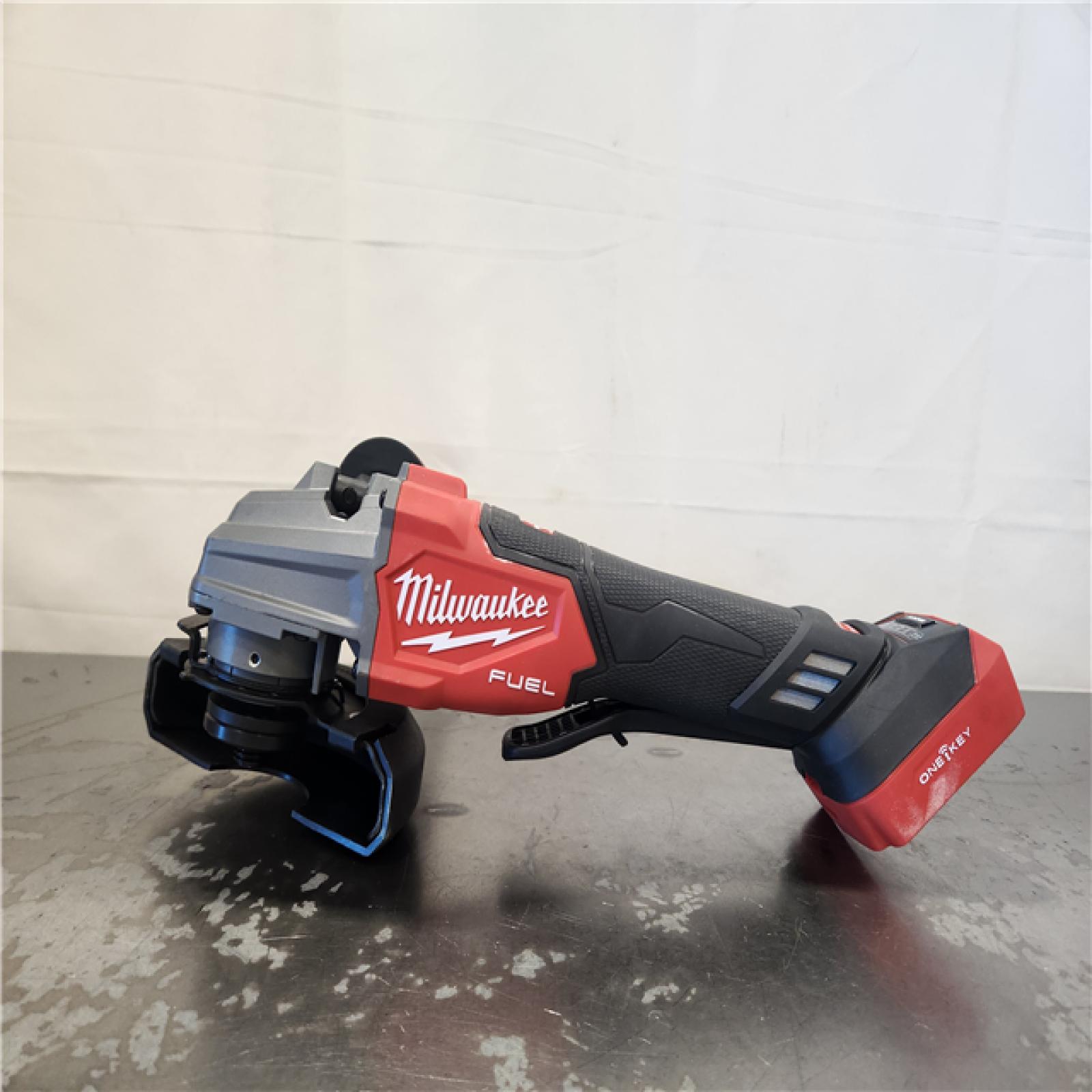 AS-IS- Milwaukee M18 FUEL 18V Lithium-Ion Brushless Cordless 4-1/2 in./5 in. Dual-Trigger Braking Grinder (Tool-Only)