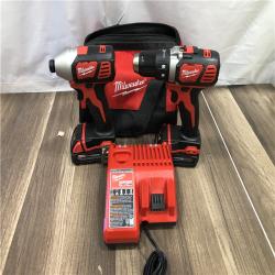 AS-IS Milwaukee 18V Lithium-Ion Cordless Drill Driver/Impact Driver Combo Kit