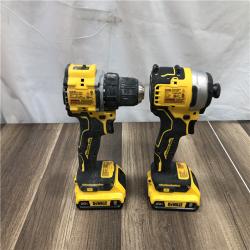 AS-IS DEWALT ATOMIC 20-Volt MAX Lithium-Ion Cordless Combo Kit