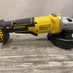 AS-IS DEWALT 20V MAX Cordless Brushless 4-1/2 in. Angle Grinder with Paddle Switch (Tool Only)