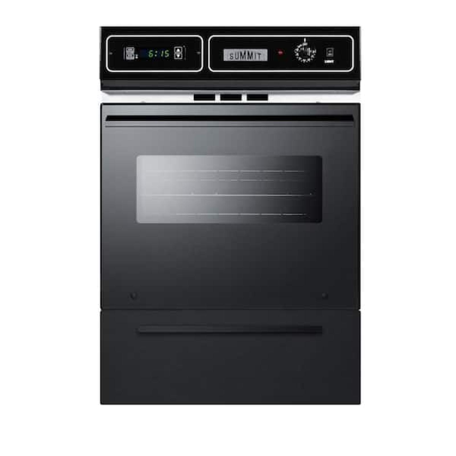 Phoenix NEW Summit Appliance 24 in. Single Gas Wall Oven in Black