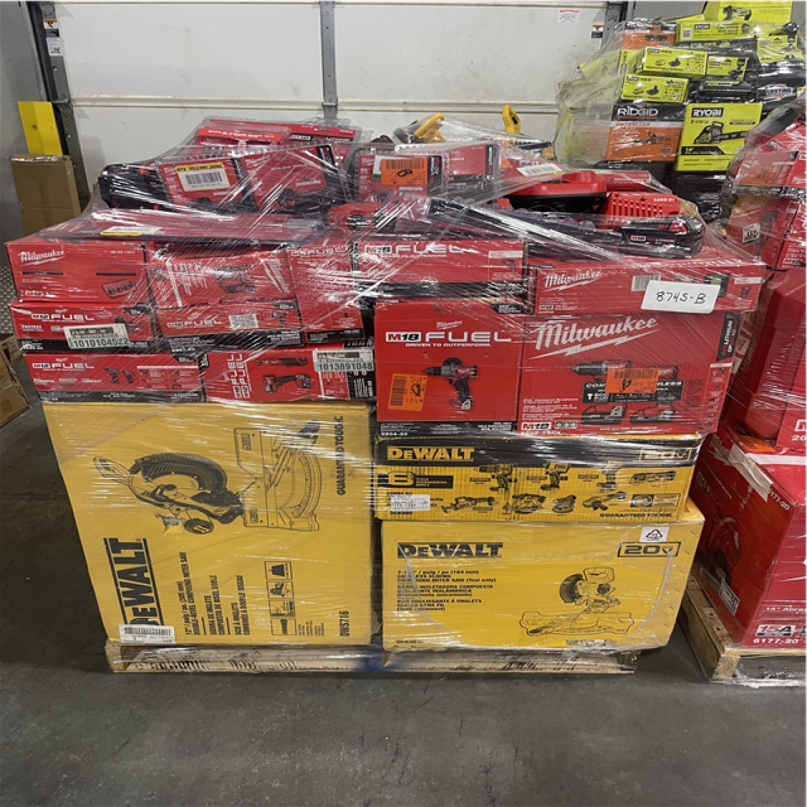 Atlanta Location As-Is Power Tools Partial Truckload (8 Pallets) 8745-B