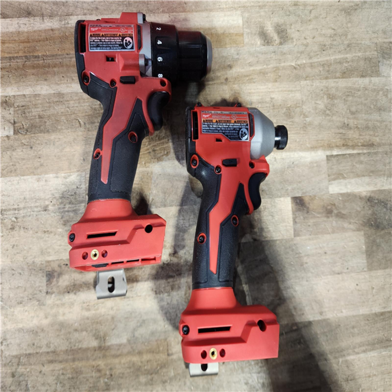 HOUSTON LOCATION - AS-IS Milwaukee 18V Lithium-Ion Brushless Cordless Compact Drill/Impact Combo Kit