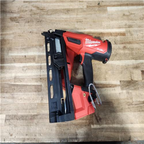 Houston Location AS-IS Milwaukee FUEL 18-Volt Lithium-Ion Brushless Cordless Gen II 16-Gauge Angled Finish Nailer (Tool-Only)