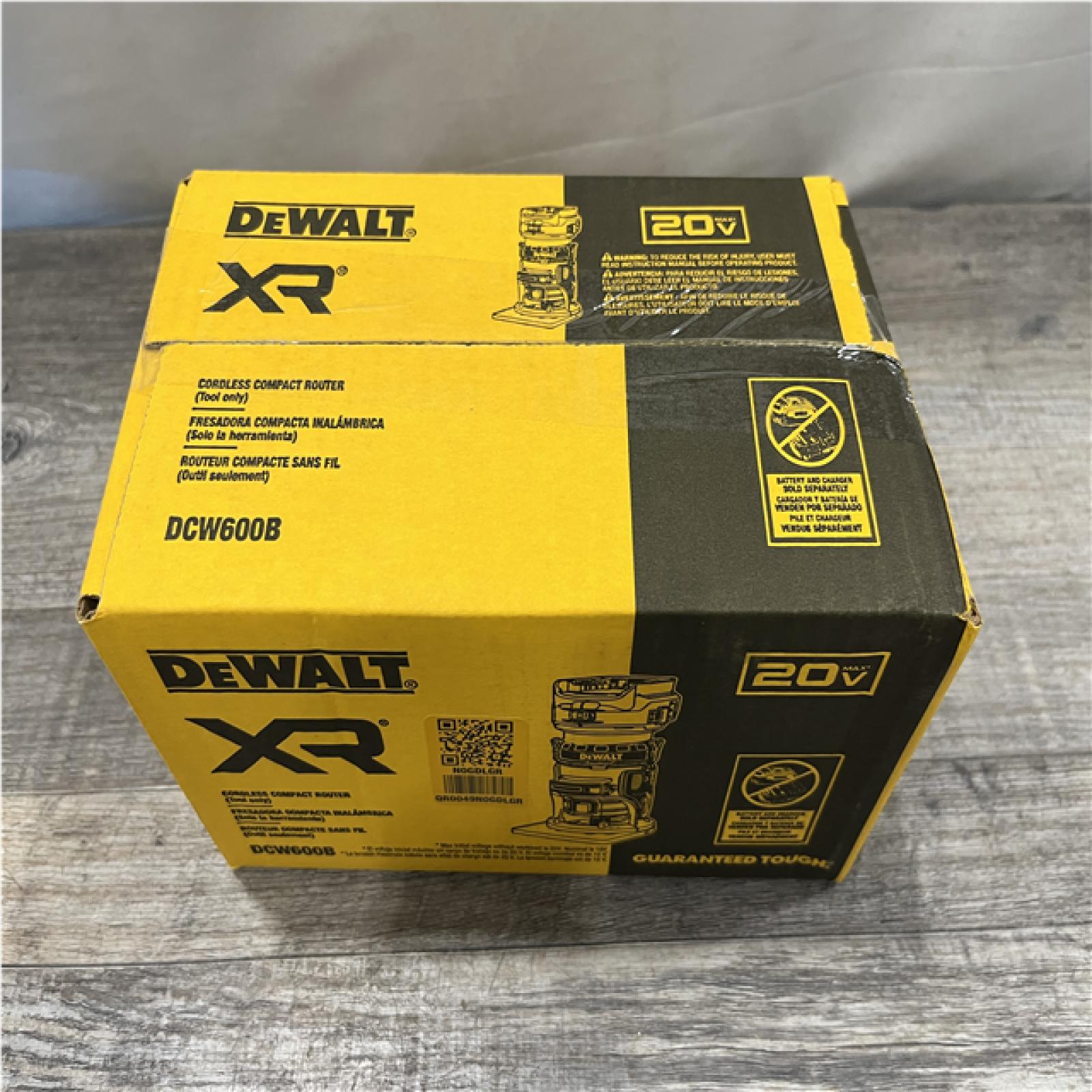 NEW - DEWALT 20V MAX XR Cordless Brushless Fixed Base Compact Router (Tool Only)