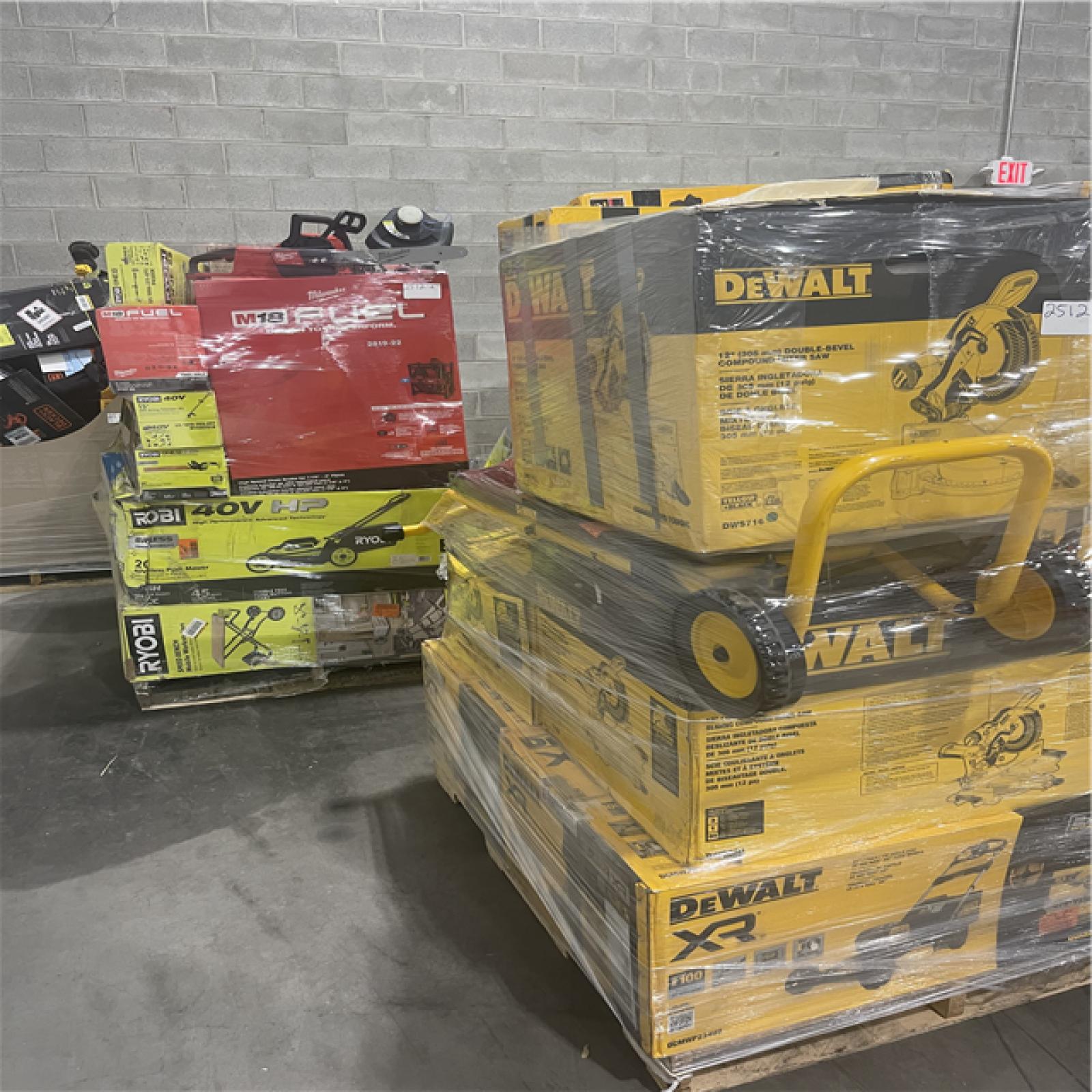 Pittston Location As-Is Power Tools Partial Truckload (10 pallets) 2512-A