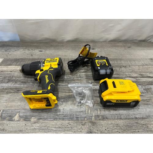 AS-IS DEWALT ATOMIC 20V Lithium-Ion Cordless 1/2 in. Hammer Drill Kit