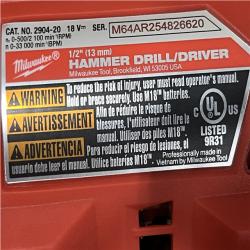 AS-IS Milwaukee FUEL 18V Lithium-Ion Brushless Cordless Hammer Drill and Impact Driver Combo Kit