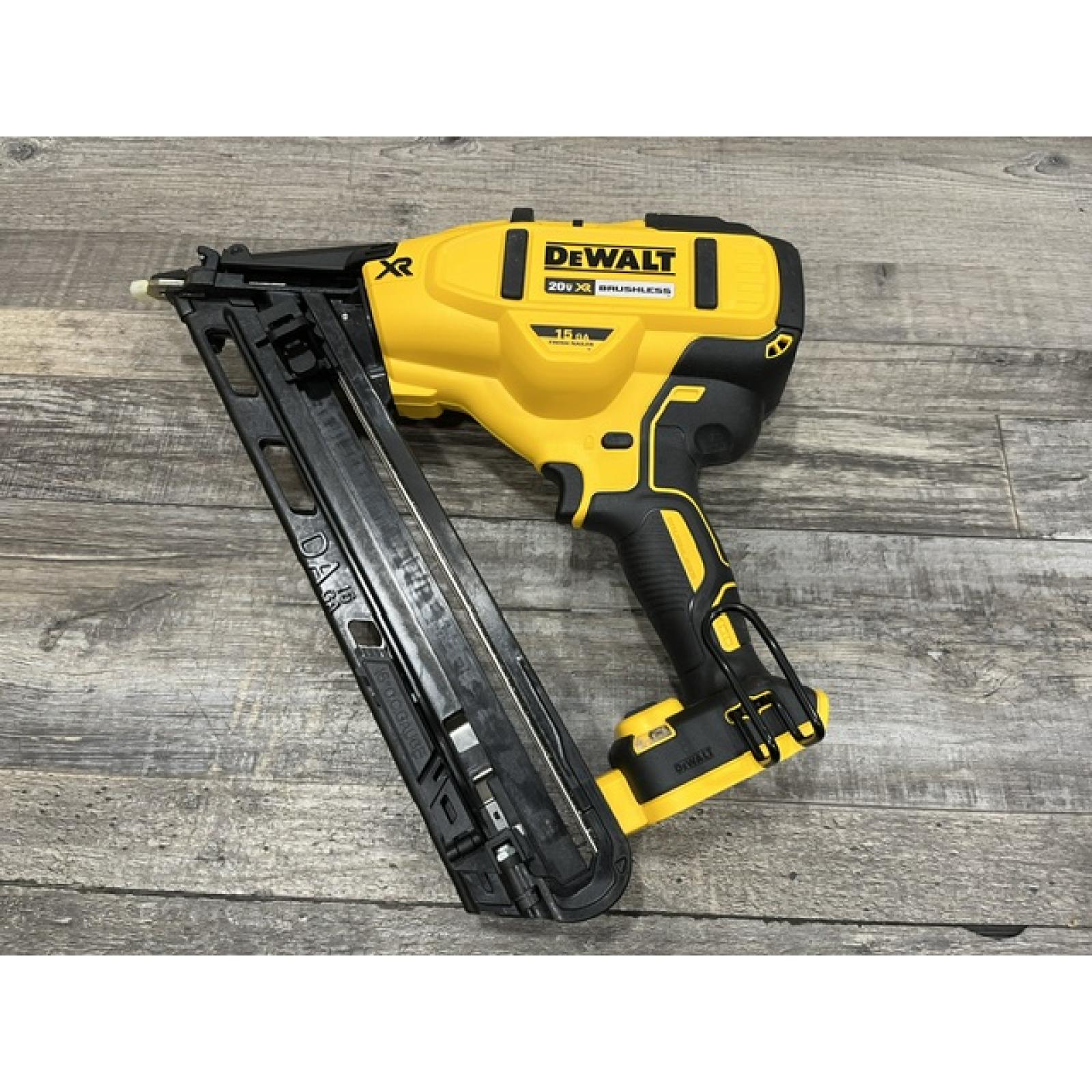 AS-IS DEWALT Cordless 20V MAX XR Angled Finish Nailer (Tool Only)