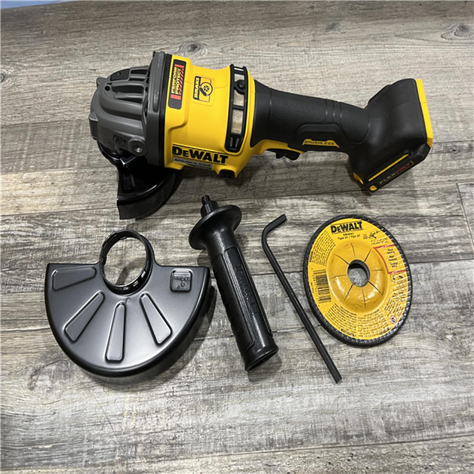 AS-IS DEWALT FLEXVOLT 60V MAX Cordless Brushless 4.5 in. to 6 in. Small Angle Grinder with Kickback Brake (Tool Only)