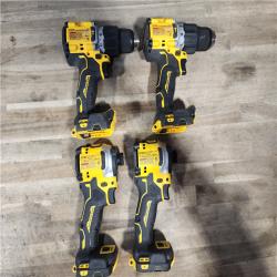 HOUSTON LOCATION - AS-IS DEWALT 4 TOOL COMBO KIT W/ (2) BATTERY & CHARGER