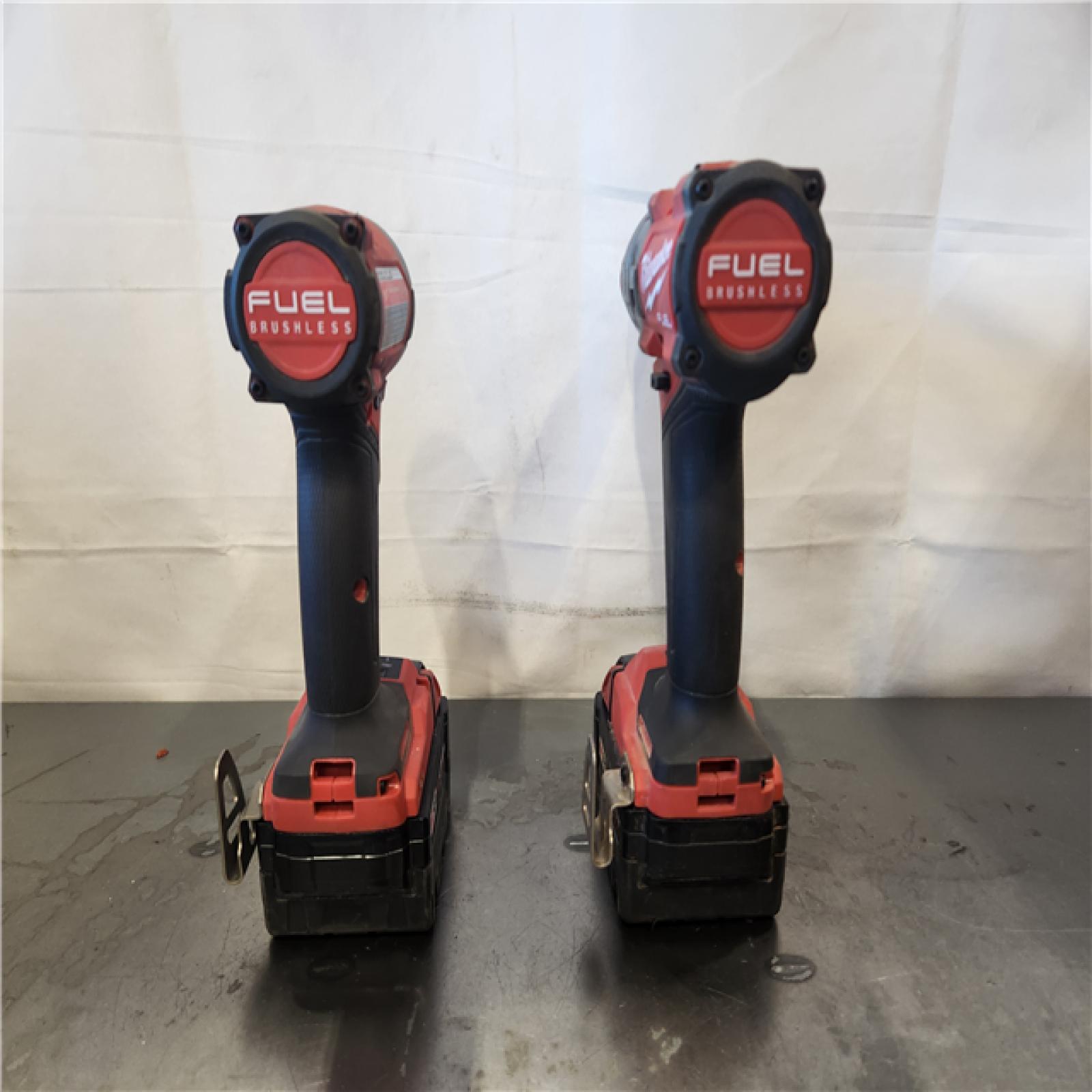 AS-IS- Milwaukee FUEL 18V Lithium-Ion Brushless Cordless Hammer Drill and Impact Driver Combo Kit