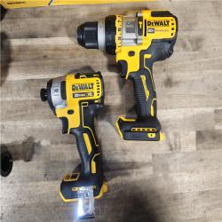 HOUSTON LOCATION - AS-IS DEWALT 20V MAX Cordless Brushless Hammer Drill/Driver 2 Tool Combo Kit with FLEXVOLT ADVANTAGE