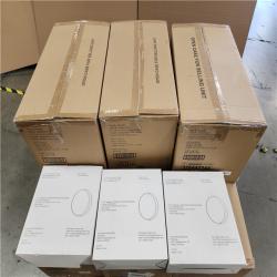 Phoenix NEW 11 Drum Flush Mount Ceiling Fixture, Integrated LED, White Finish, White Acrylic Lends Pallet