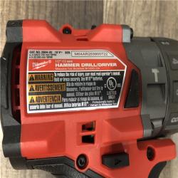 AS-IS Milwaukee FUEL 18V Lithium-Ion Brushless Cordless 1/2 in. Hammer Drill/Driver (Tool-Only)