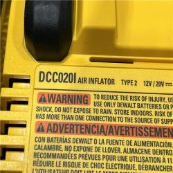AS-IS DEWALT 20V MAX Cordless Electric Portable Inflator (Tool Only)